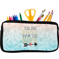 Inspirational Quotes Neoprene Pencil Case - Small