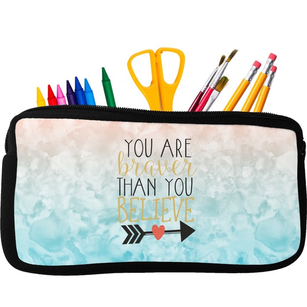 Custom Inspirational Quotes Neoprene Pencil Case