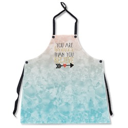 Inspirational Quotes Apron Without Pockets