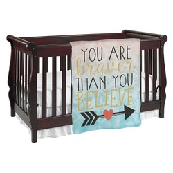 Inspirational Quotes Baby Blanket (Single Sided)