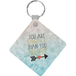 Inspirational Quotes Diamond Plastic Keychain