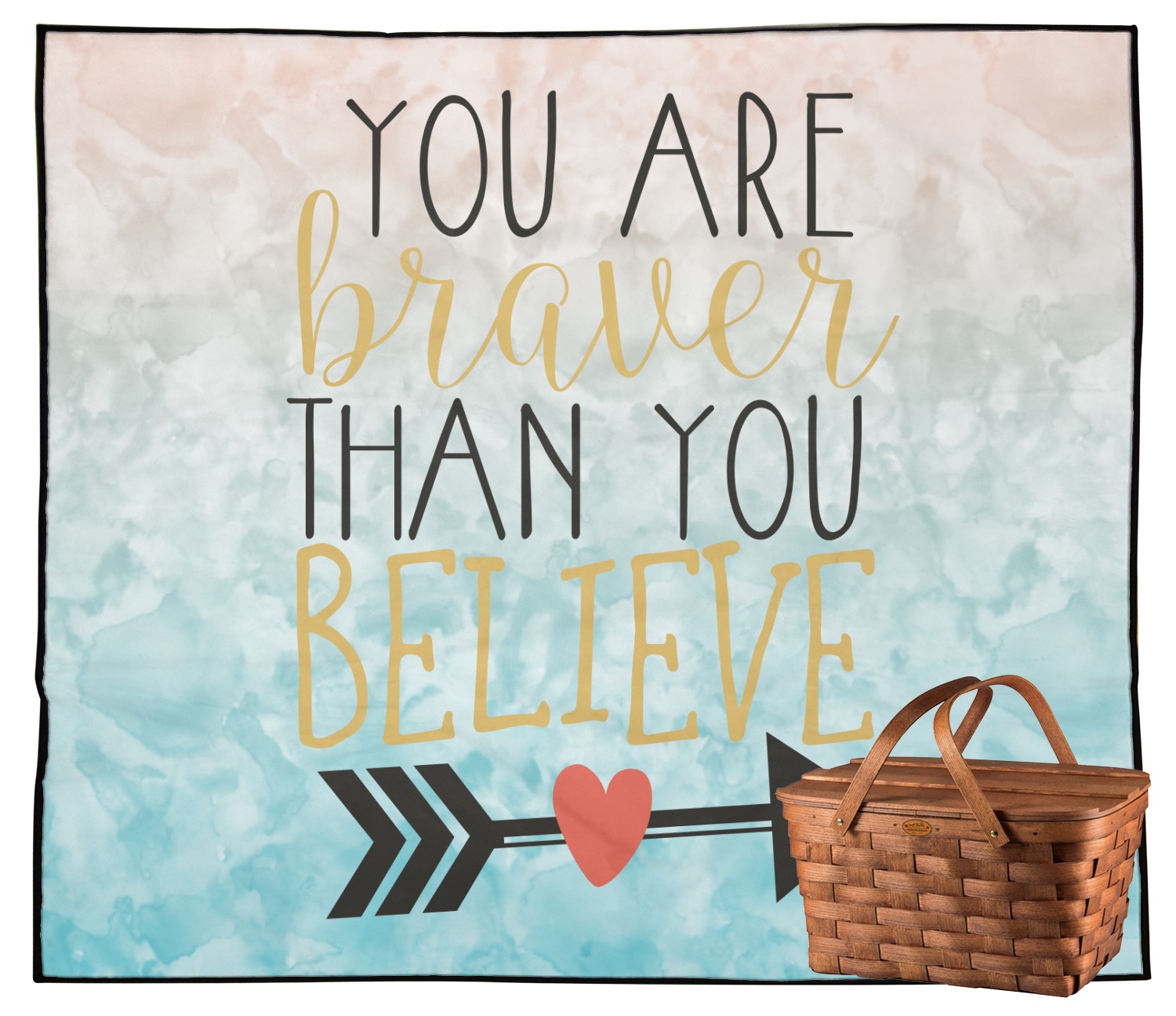 Inspirational Quotes Outdoor Picnic Blanket YouCustomizeIt