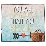 Inspirational Quotes Outdoor Picnic Blanket