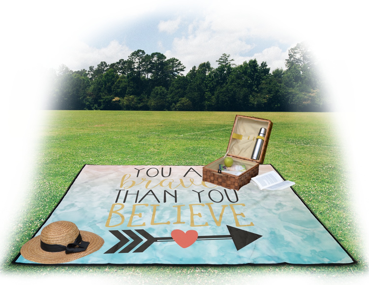 Inspirational Quotes Outdoor Picnic Blanket YouCustomizeIt