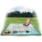 Inspirational Quotes Picnic Blanket - with Basket Hat and Book - in Use