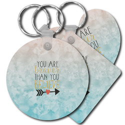 Inspirational Quotes Plastic Keychain
