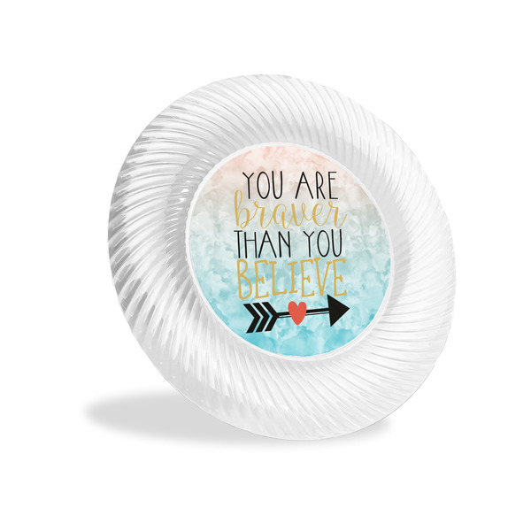 Custom Inspirational Quotes Plastic Party Appetizer & Dessert Plates - 6"