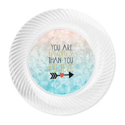 Inspirational Quotes Plastic Party Dinner Plates - 10"