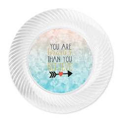 Inspirational Quotes Plastic Party Dinner Plates - 10"