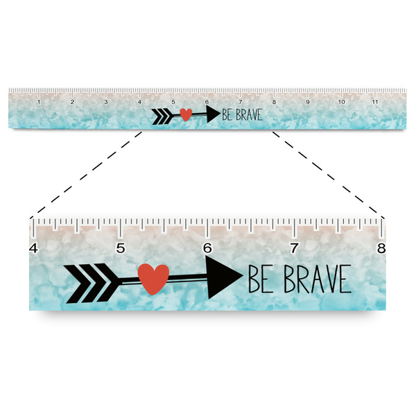 Custom Inspirational Quotes Plastic Ruler - 12"