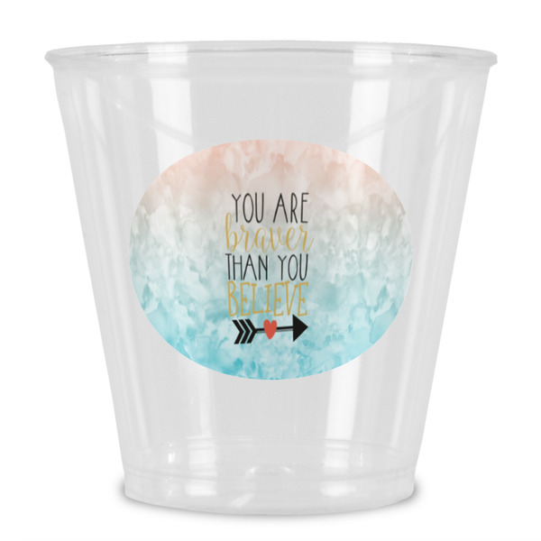 Custom Inspirational Quotes Plastic Shot Glass
