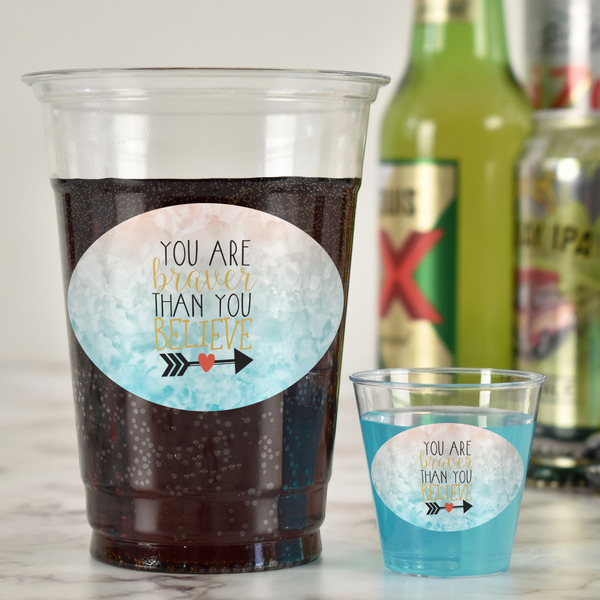 Inspirational Quotes Plastic Shot Glasses - In Context