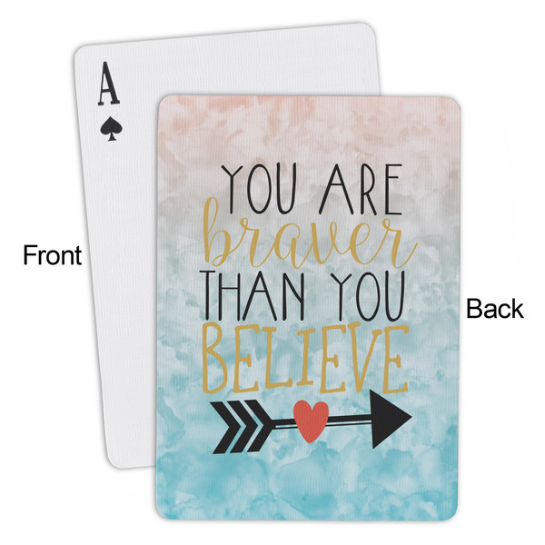Inspirational Quotes Playing Cards - Approval