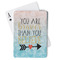 Inspirational Quotes Playing Cards - Front View