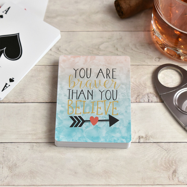 Inspirational Quotes Playing Cards - In Context
