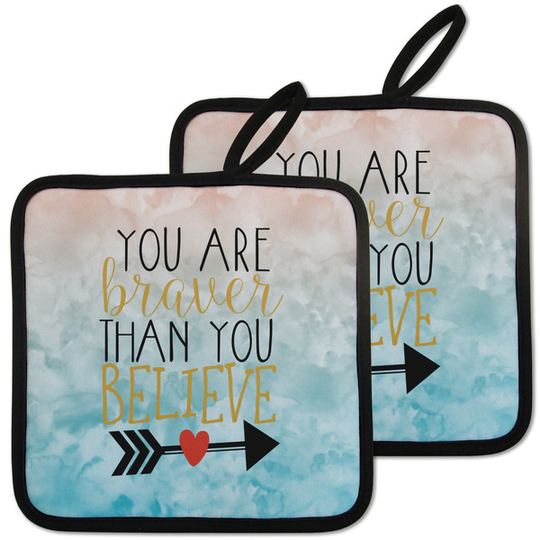 Inspirational Quotes Pot Holders - Set of 2 MAIN