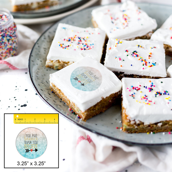 Inspirational Quotes Printed Icing Circle - Large - In Context