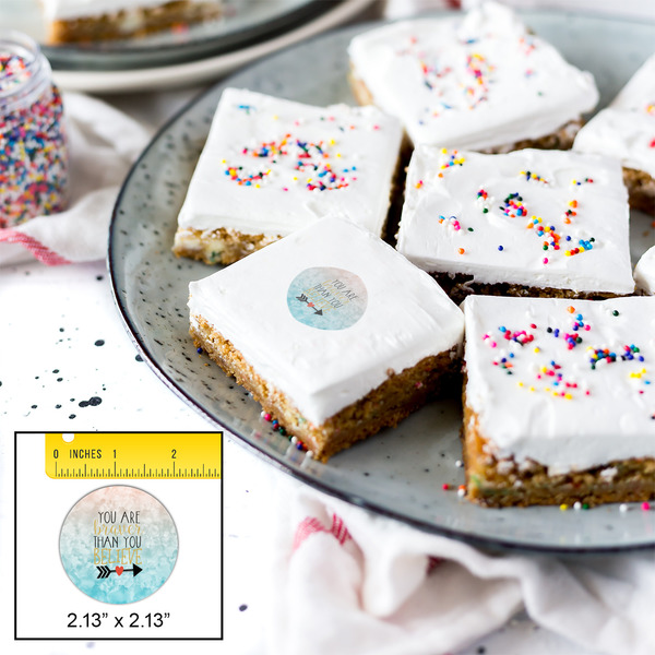 Inspirational Quotes Printed Icing Circle - Small - In Context