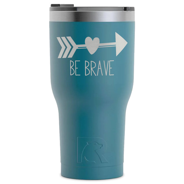 Custom Inspirational Quotes RTIC Tumbler - Dark Teal - Laser Engraved - Single-Sided
