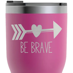 Inspirational Quotes RTIC Tumbler - Magenta - Laser Engraved - Double-Sided