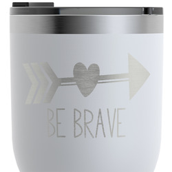 Inspirational Quotes RTIC Tumbler - White - Engraved Front