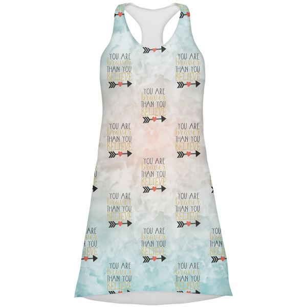 Custom Inspirational Quotes Racerback Dress - Small