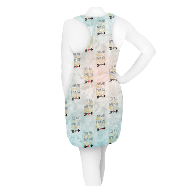 Inspirational Quotes Racerback Dress - On Model - Back