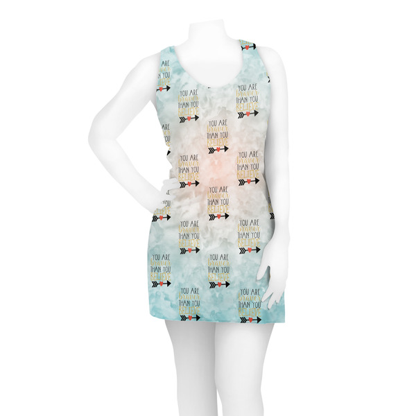 Inspirational Quotes Racerback Dress - On Model - Front