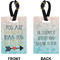 Inspirational Quotes Rectangle Luggage Tag (Front + Back)