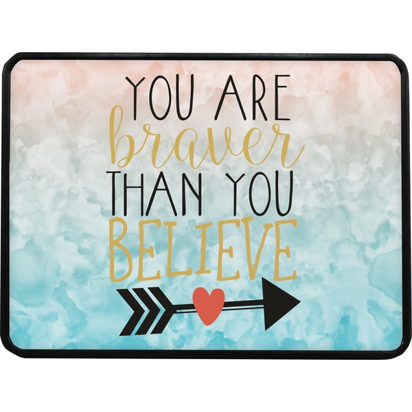 Inspirational Quotes Rectangular Car Hitch Cover w/ FRP Insert