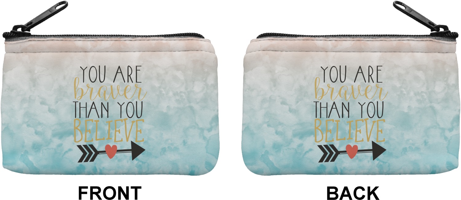 Inspirational Quotes Rectangular Coin Purse (Personalized) YouCustomizeIt