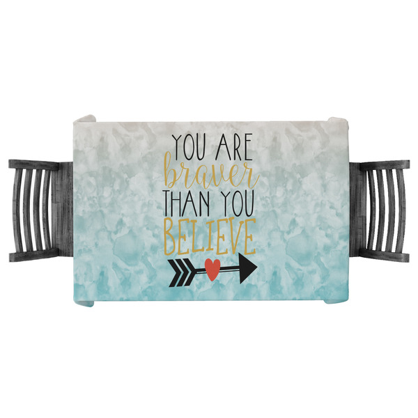 Custom Inspirational Quotes Tablecloth - 58"x58"