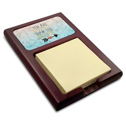 Inspirational Quotes Red Mahogany Sticky Note Holder