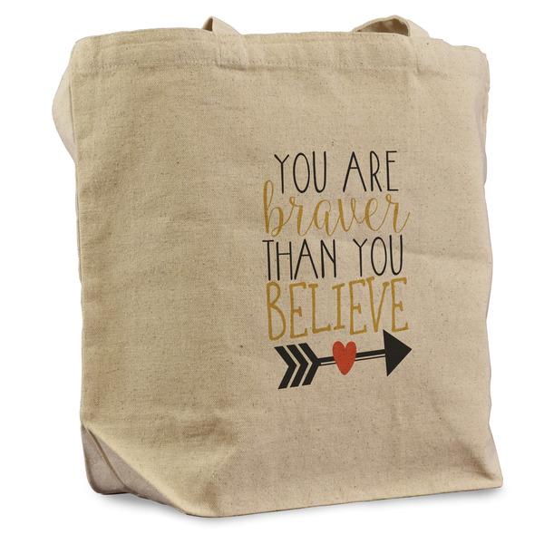 Custom Inspirational Quotes Reusable Cotton Grocery Bag