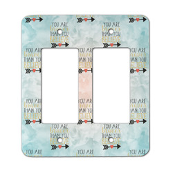 Inspirational Quotes Rocker Style Light Switch Cover - Two Switch