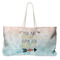 Inspirational Quotes Large Rope Tote Bag - Front View