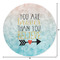 Inspirational Quotes Round Area Rug - Size