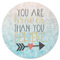 Inspirational Quotes Round Coaster Rubber Back - Single