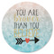 Inspirational Quotes Round Rubber Backed Coaster
