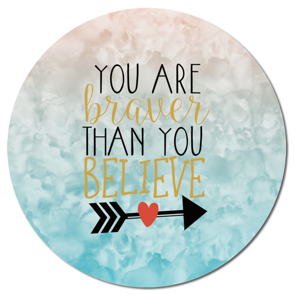 Inspirational Quotes Round Fridge Magnet - FRONT