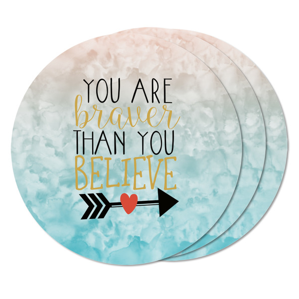 Inspirational Quotes Round Fridge Magnet - THREE