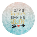 Inspirational Quotes 5' Round Indoor Area Rug