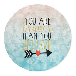 Inspirational Quotes 5' Round Indoor Area Rug