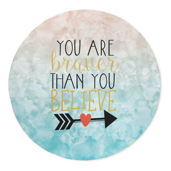 Custom Inspirational Quotes 5' Round Indoor Area Rug