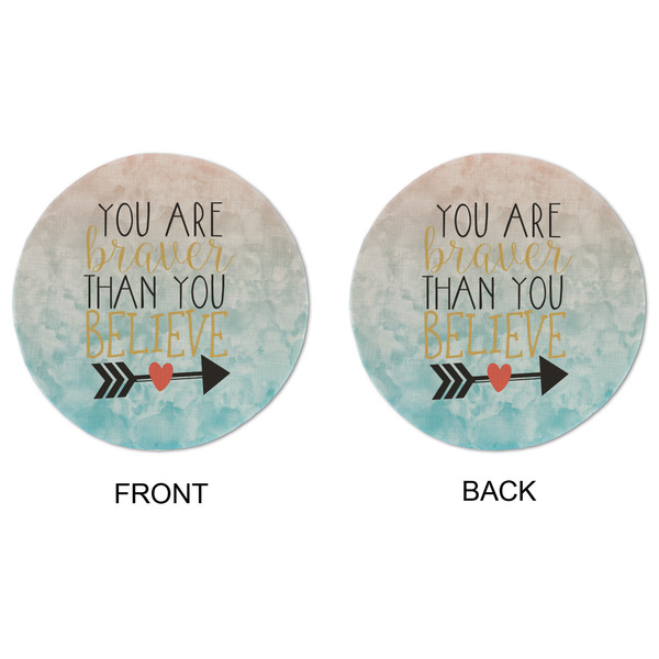 Inspirational Quotes Round Linen Placemats - APPROVAL (double sided)