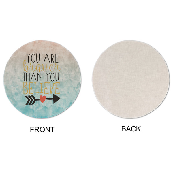 Inspirational Quotes Round Linen Placemats - APPROVAL (single sided)