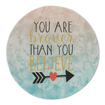 Inspirational Quotes Round Linen Placemat - Single Sided