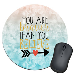 Inspirational Quotes Round Mouse Pad