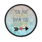 Inspirational Quotes Iron On Round Patch
