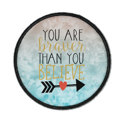 Inspirational Quotes Iron On Round Patch